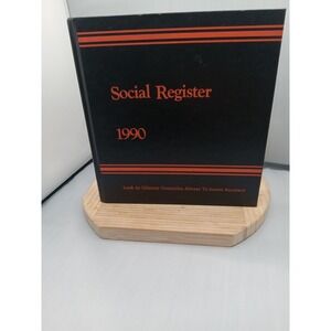 Social Register Vintage 1990 Socialite Directory Ultra Wealthy Phone Book
